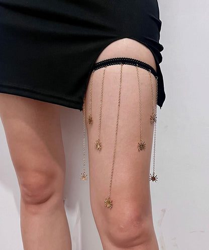 Boho Gold Metal Alloy Spider Chain Tassel Body Chain TX007