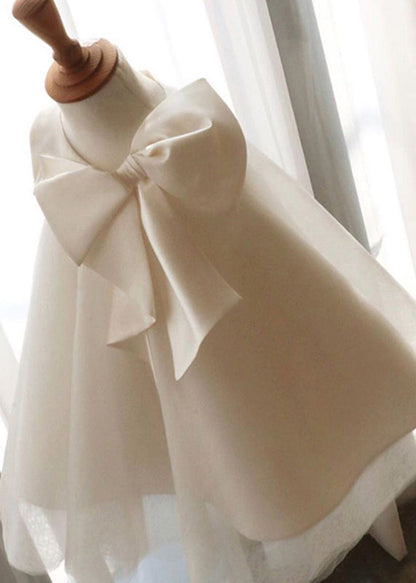 Boho Pink Bow Patchwork Tulle Girls Maxi Dress Summer YS028