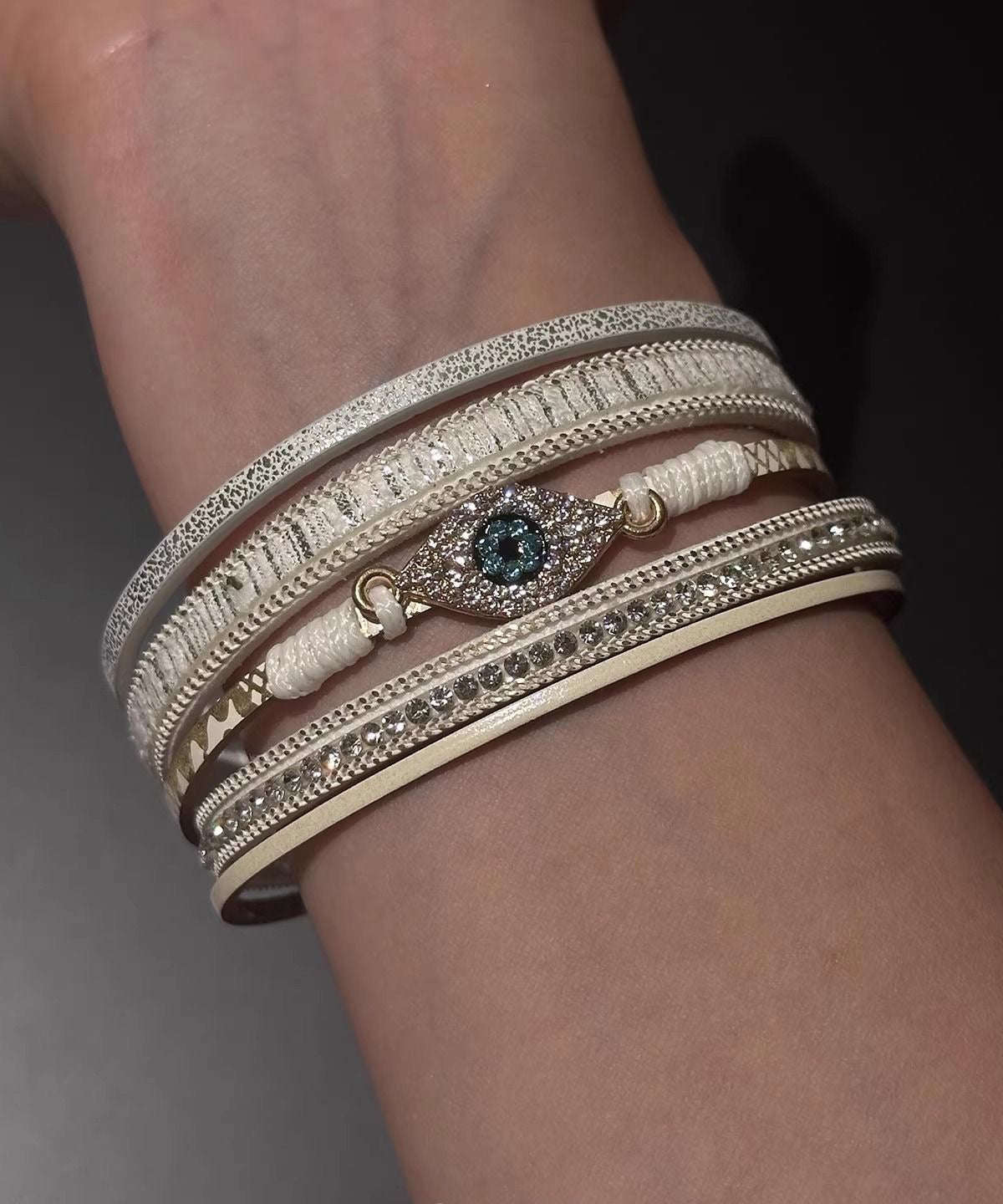 Silk Zircon Boho Bangle Alloy