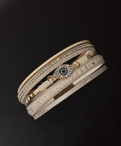 Silk Zircon Boho Bangle Alloy