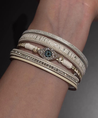 Silk Zircon Boho Bangle Alloy