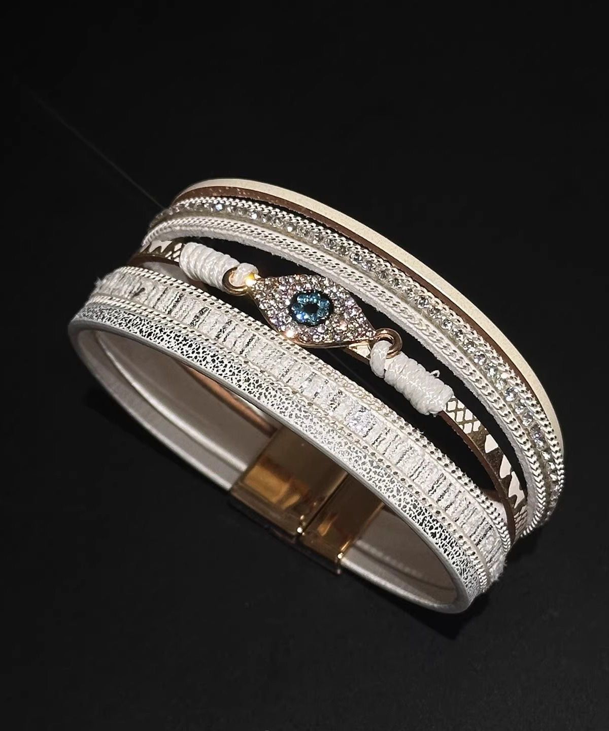 Silk Zircon Boho Bangle Alloy