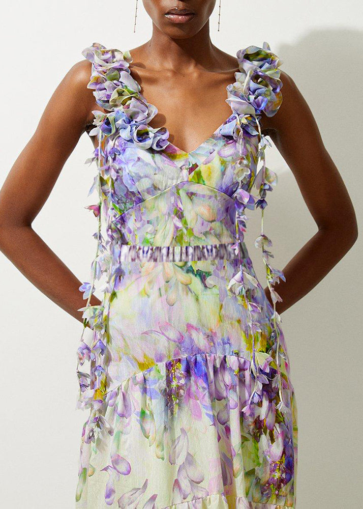 Set Lingerie Boho And Bodysuit Maxi V-Neck Print Skirts Patchwork