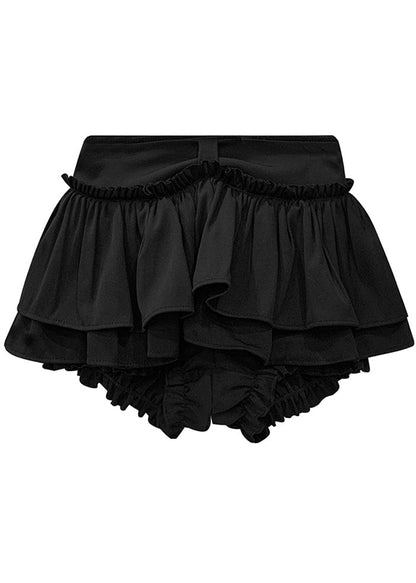 Asymmetrical Black Pants High Skirts Waist Boutique Cake