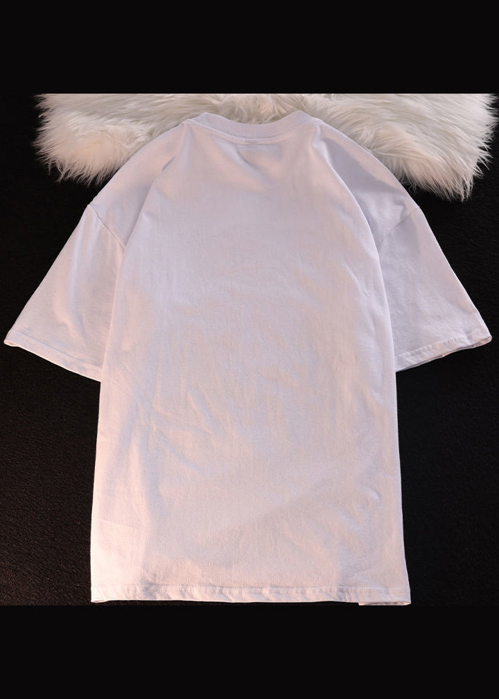 Boutique Black Men Shirt T O Summer Embroideried Cotton Neck