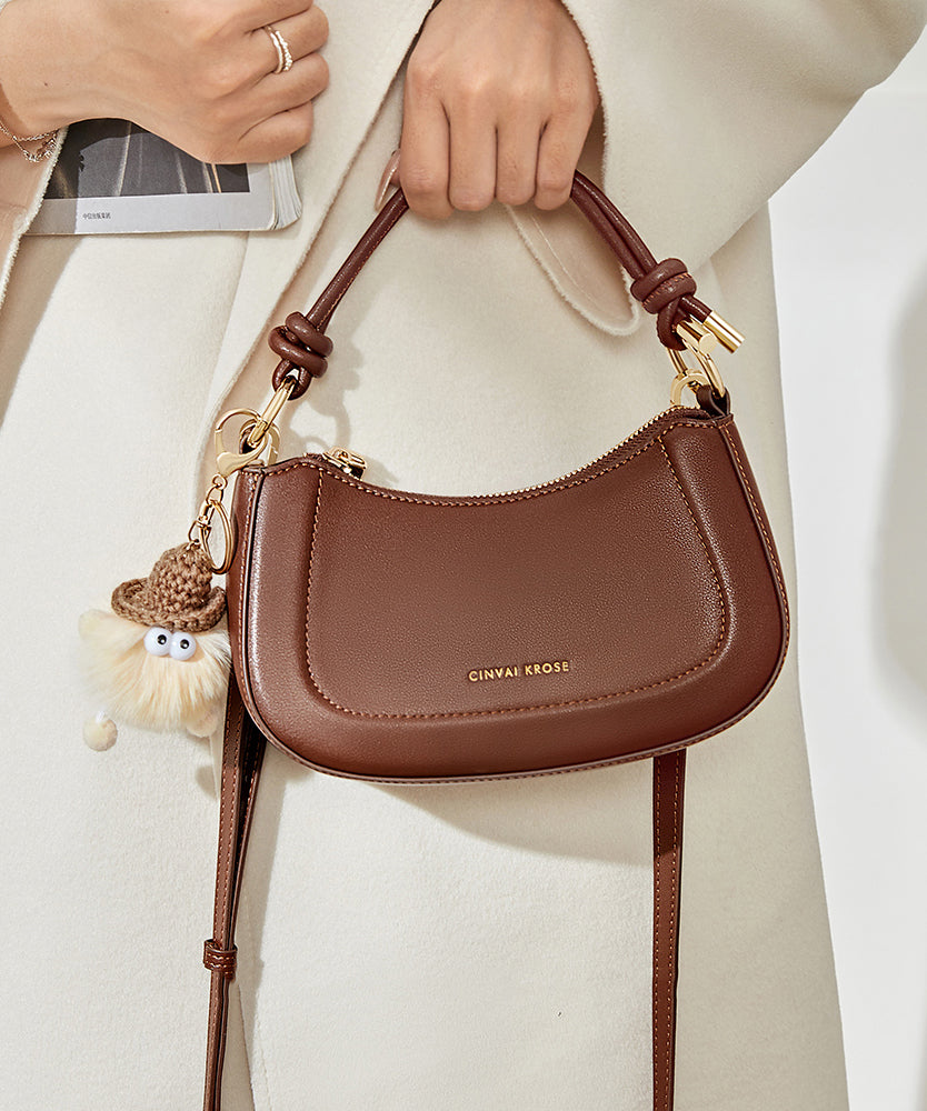 Bag Calf Leather Boutique CrossBody Coffee Durable Versatile