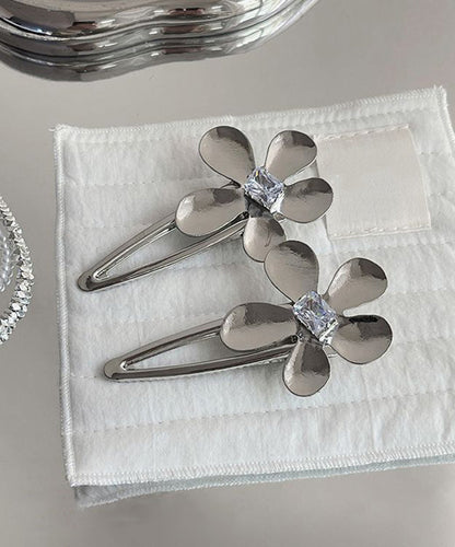 Zircon Alloy Boutique Floral Silk Hairpin