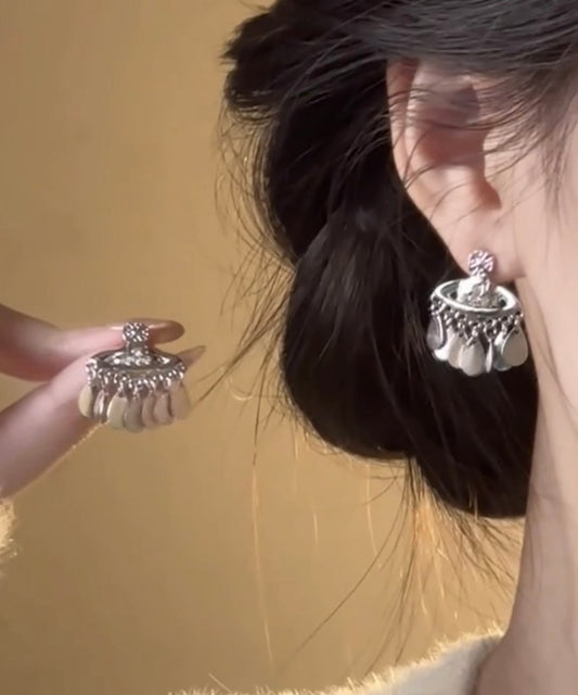 Silk Boutique Overgild Zircon Saturn Copper Tassel Sequins Drop