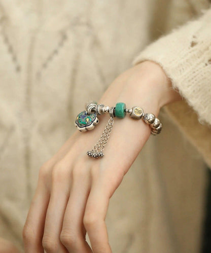 Charm Turquoise Silver Silk Boutique Bracelet Bracelets Sterling