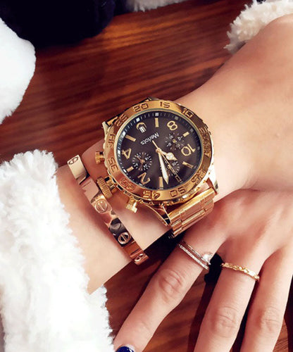 Steel White Quartz Movement Boutique Stainless Watches Machinery