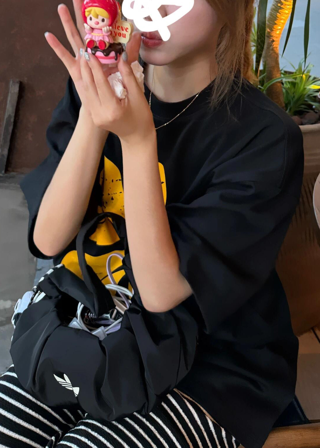 Print Cotton Black Oversized Casual Summer Tanks