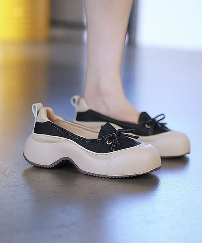 Shoes Versatile Casual Comfortable Black Platform