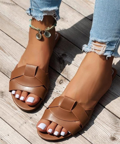 Toe Multicolor Casual Peep Comfy Slippers Beach