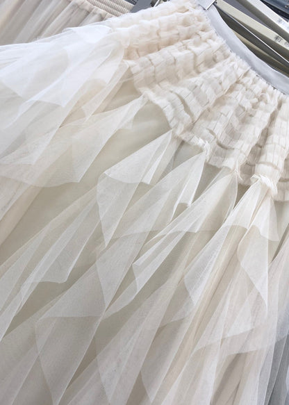 Waist Purple Casual Asymmetrical Elastic A Line Tulle Patchwork