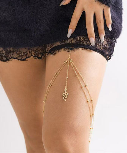 Silk Casual Zircon Serpentine Body Sterling Silver Tassel Beach