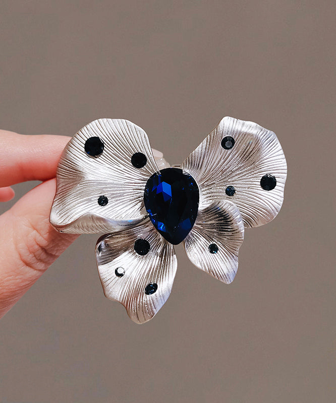 Butterfly Blue Chic Crystal Hairpin Alloy