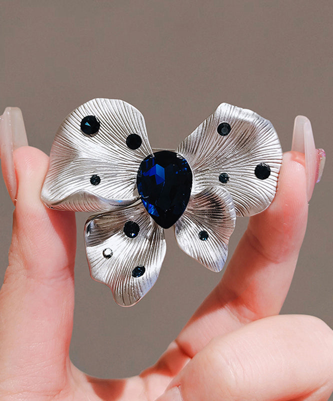 Butterfly Blue Chic Crystal Hairpin Alloy