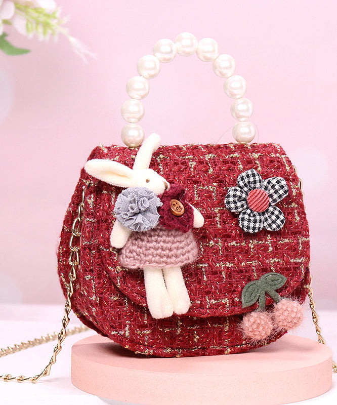 Chic Pink Cartoon Decorated Kids Girls Messenger Bag IU015