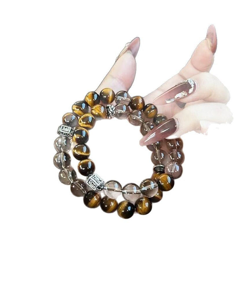 Bracelet Chinese Tiger's-Eye Metal Style Chain