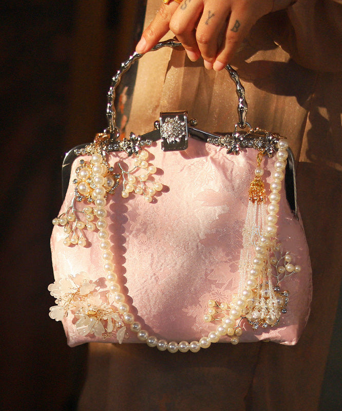 Bag Style Tote Nail Chinese Zircon Bead Pink