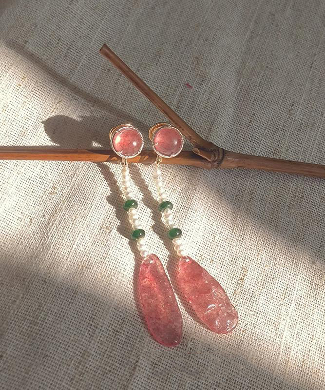 Water Style Drop Alloy Chinese Crystal Red Resin Watermelon