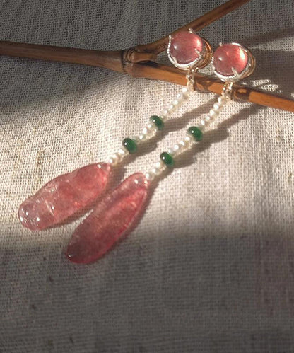 Water Style Drop Alloy Chinese Crystal Red Resin Watermelon