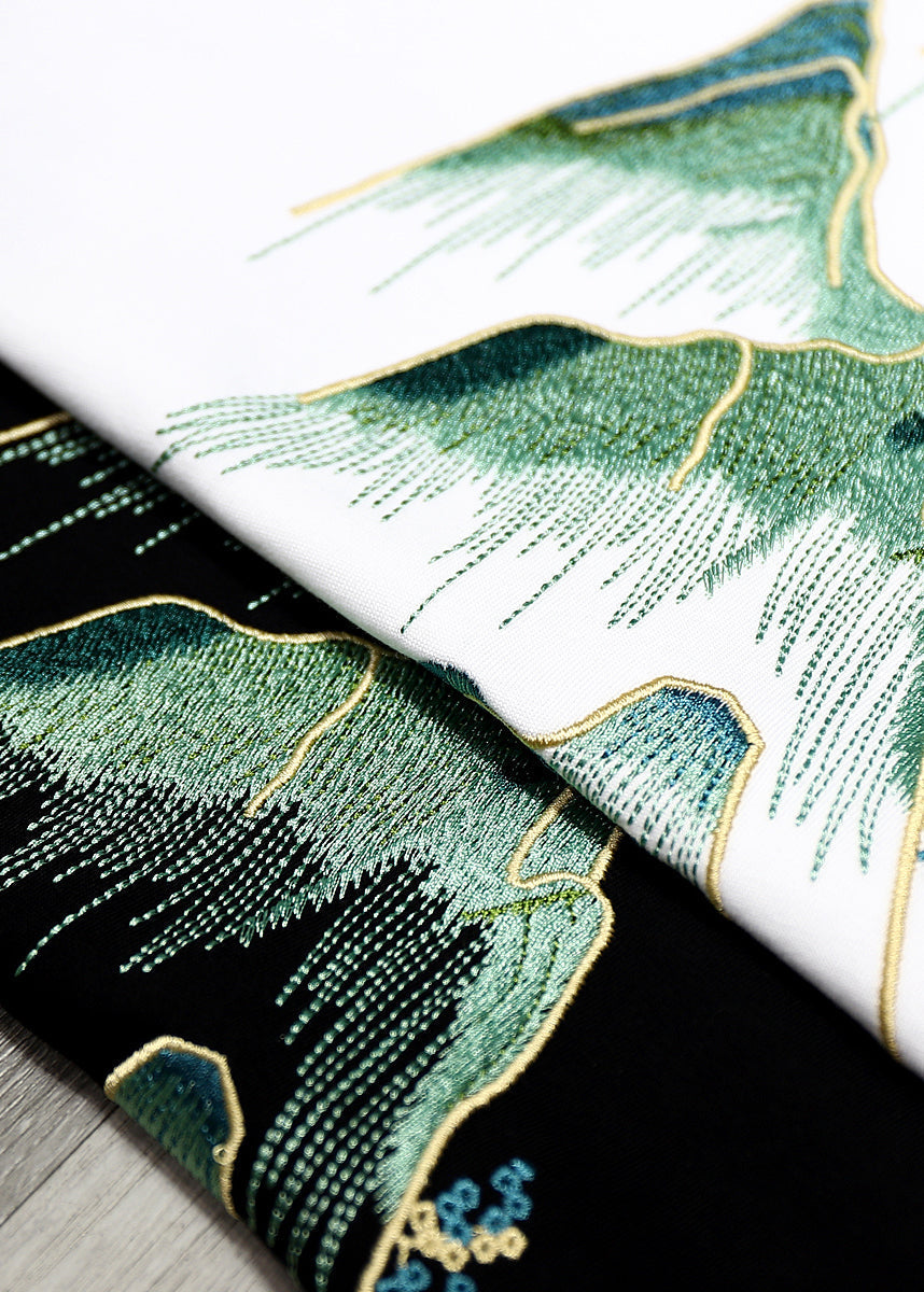 Neck Shirts T White Cotton Cool O Summer Embroideried Men