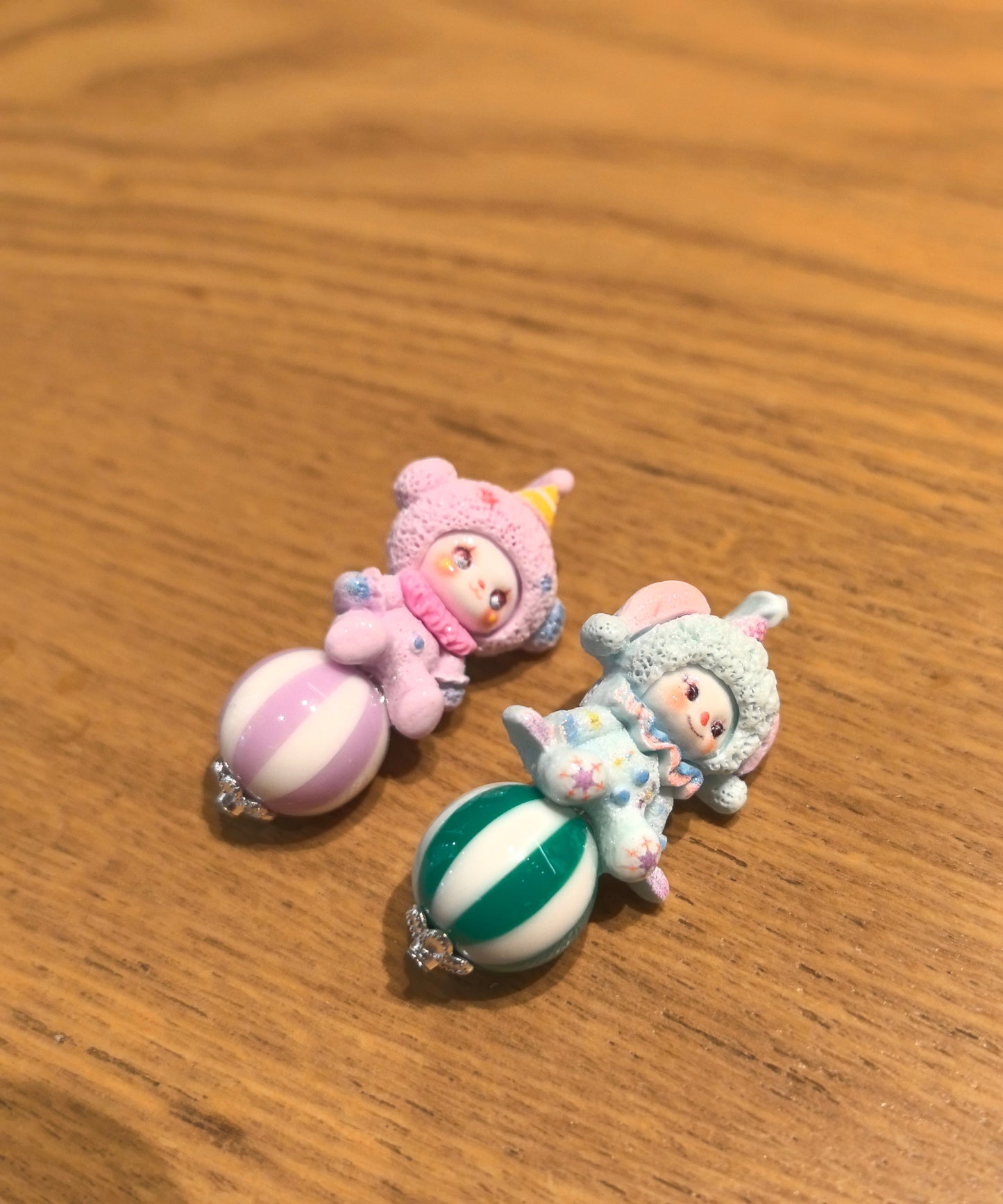 Earrings Cartoon Doll Stud Alloy Asymmetrical Cute