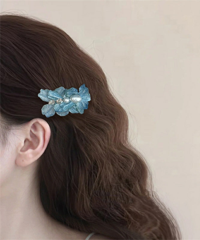 Pink Alloy Floral Cute Cloth Zircon Acrylic Hairpin