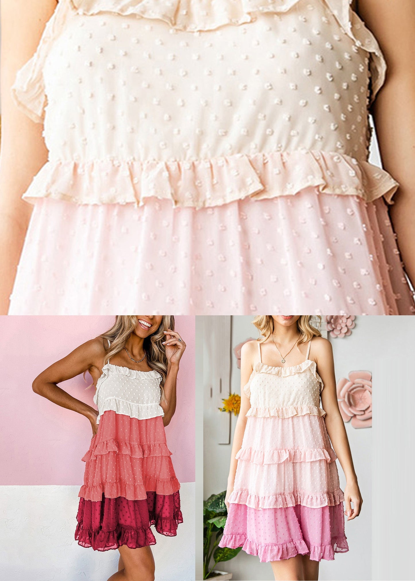 Chiffon Cute Dresses Pink Strap Spaghetti Neck Mid Slash