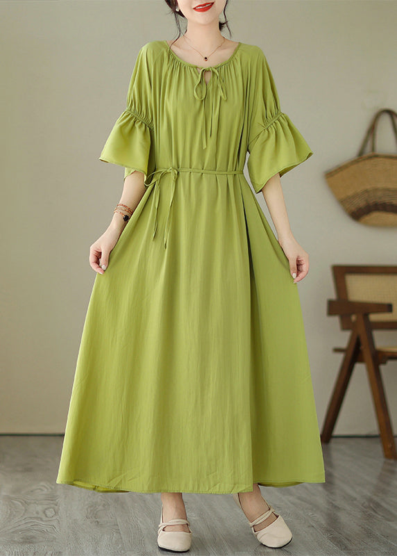 Cute Pink Tie Waist Vacation Maxi Dresses Summer GH1067