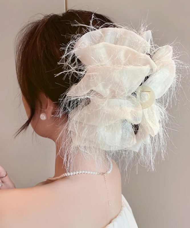 Hairpin Pink Tulle Tassel Cloud Cute