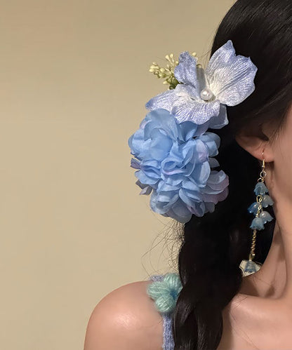 Purple Hairpin Cute Floral Butterfly Sterling Silver Overgild