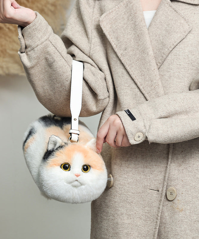 Yellow Cat Fuzzy Creative Cute Bag Shoulder Fur