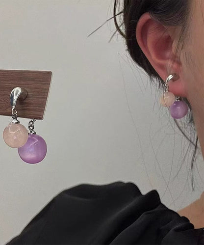 Light Earrings Ball Blue Sterling DIY Drop Silver