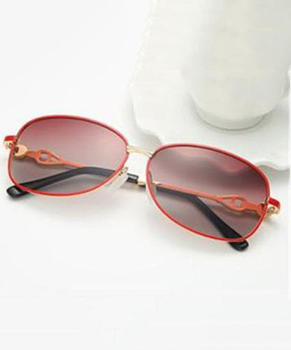 Elegant Red Anti UV Polarized Small Face Sunglasses XS1060