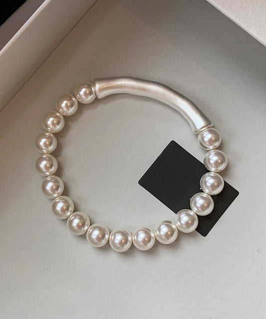 Bracelet Elegant Bamboo Joint White Pearl