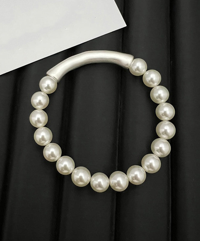 Bracelet Elegant Bamboo Joint White Pearl