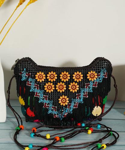 Ethnic Style Coconut Shell Handmade Woven Crossbody Bag HJ1020