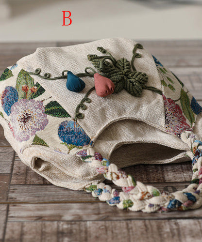 Handmade Canvas Style Bag Woven Ethnic Tote