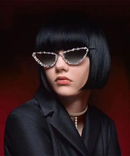 European And American Fashion Cat Eye Diamond Sunglasses XS1081