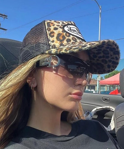 European And American Spicy Girl Concave Shaped UV Resistant Sunglasses XS1078