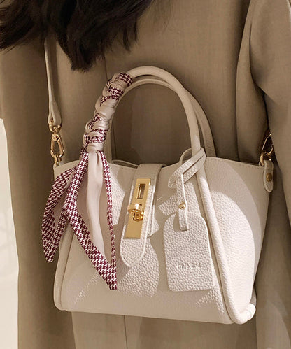 Leather Durable Faux Fashion Bag Beige CrossBody