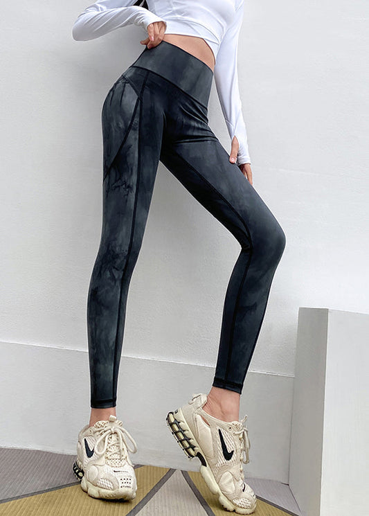 Print High Waist Capri Black Gym Shark Fashion Leggings