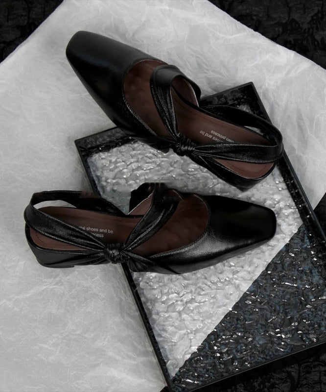 Chunky Sandals Bow Silver Fashion Splicing Sheepskin