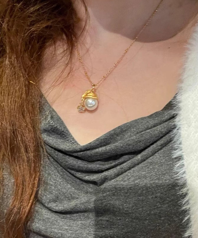 Fashion Overgild Star Sterling Gold Santa's Silver Pearl Zircon