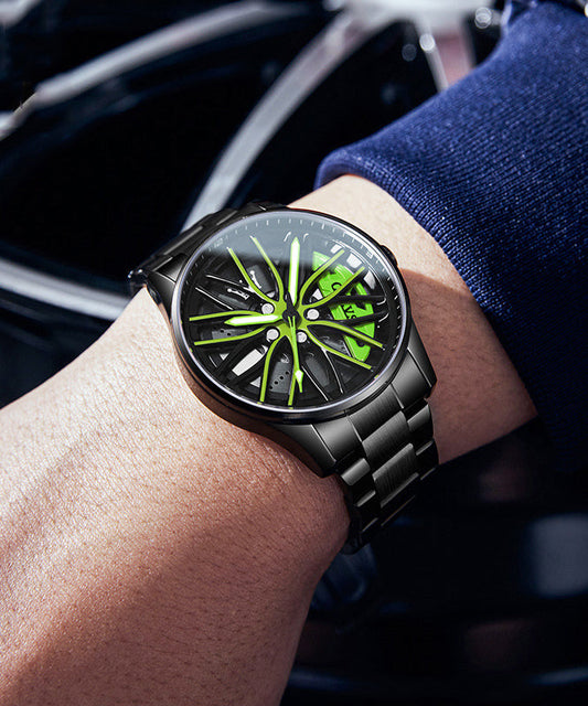 Stainless Alloy Noctilucent Out Steel Green Hollow Fashion