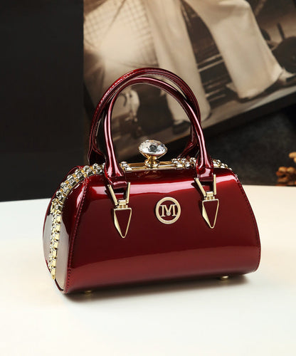 Bag Zircon Leather Calf Fashion Tote Leopard