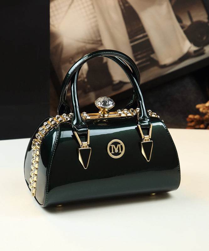 Bag Zircon Leather Calf Fashion Tote Leopard