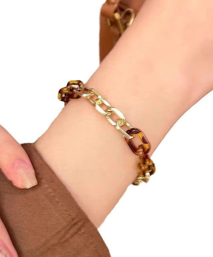 Patchwork Bracelet Overgild Fashion Leopard Charm Metal
